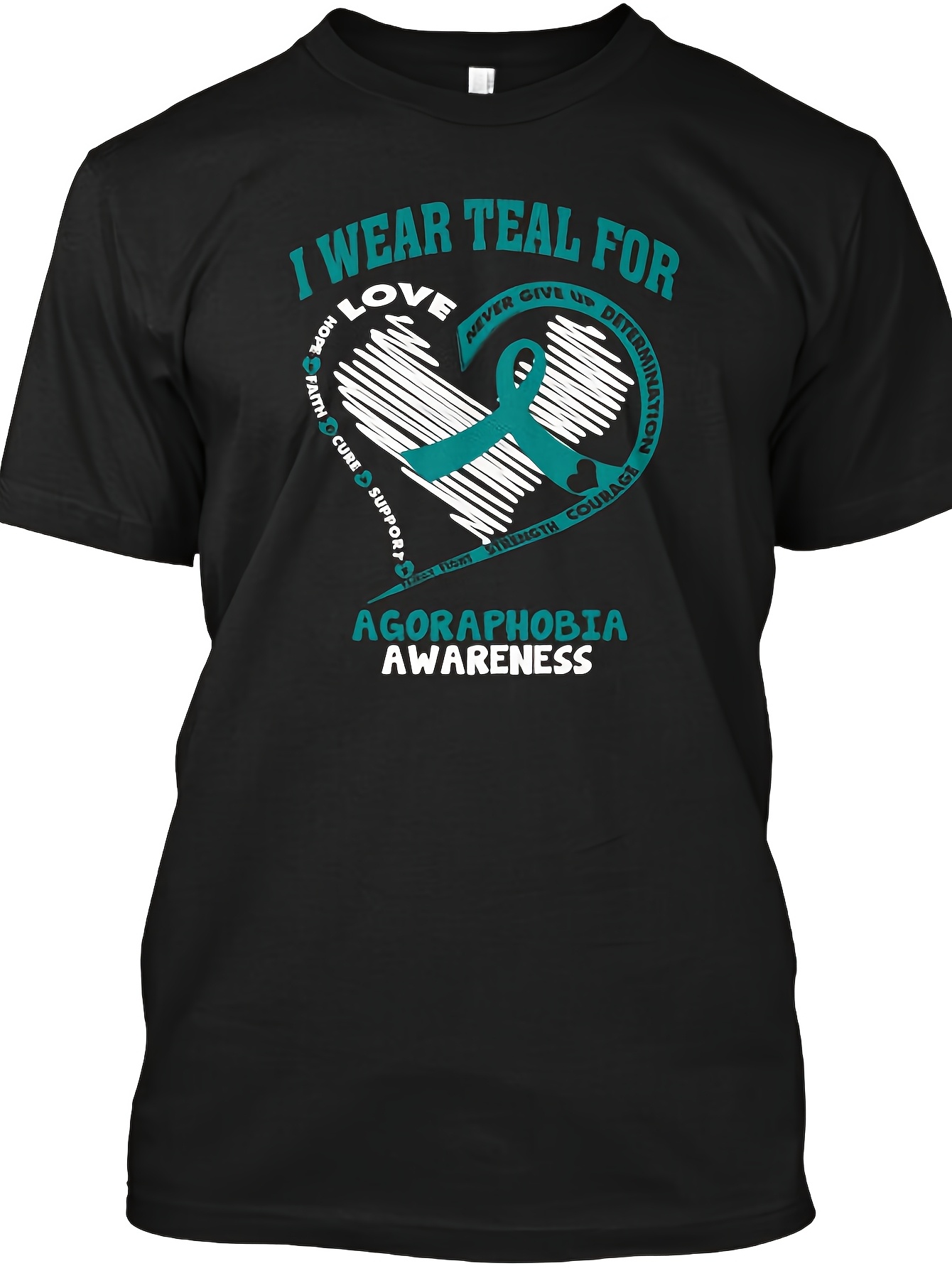 "I Wear Teal for Agoraphobia" Unisex T-Shirt - Mental Health Awareness