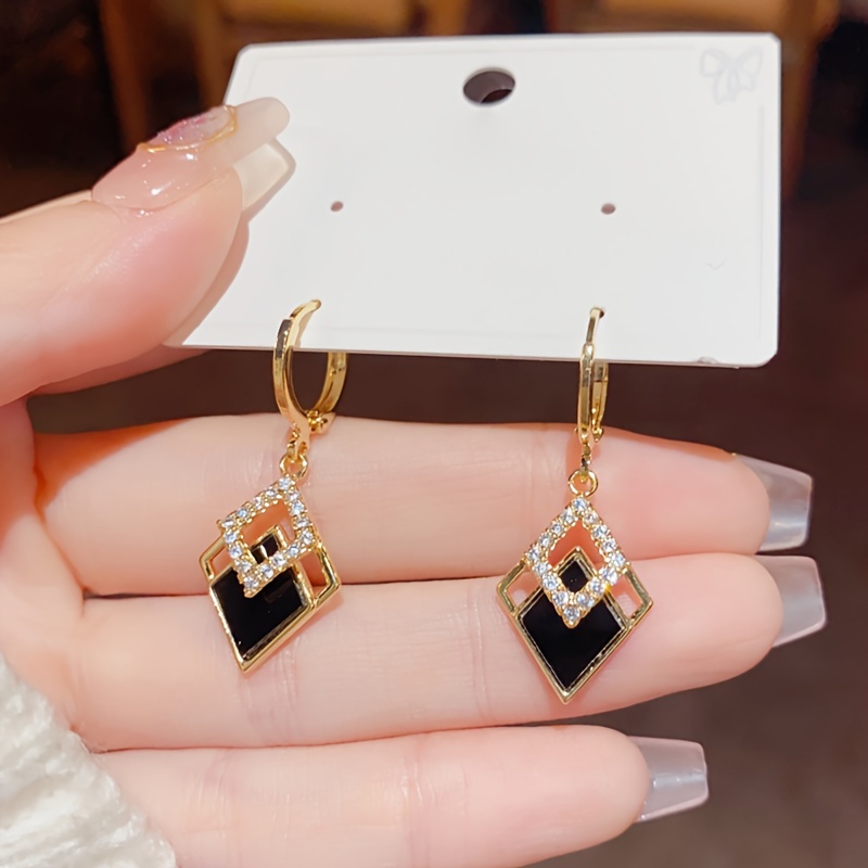 1 Pair Elegant Irregular Geometric Dangling Earrings For Women, Fashion Statement Drop Earrings, Evening Party Decor