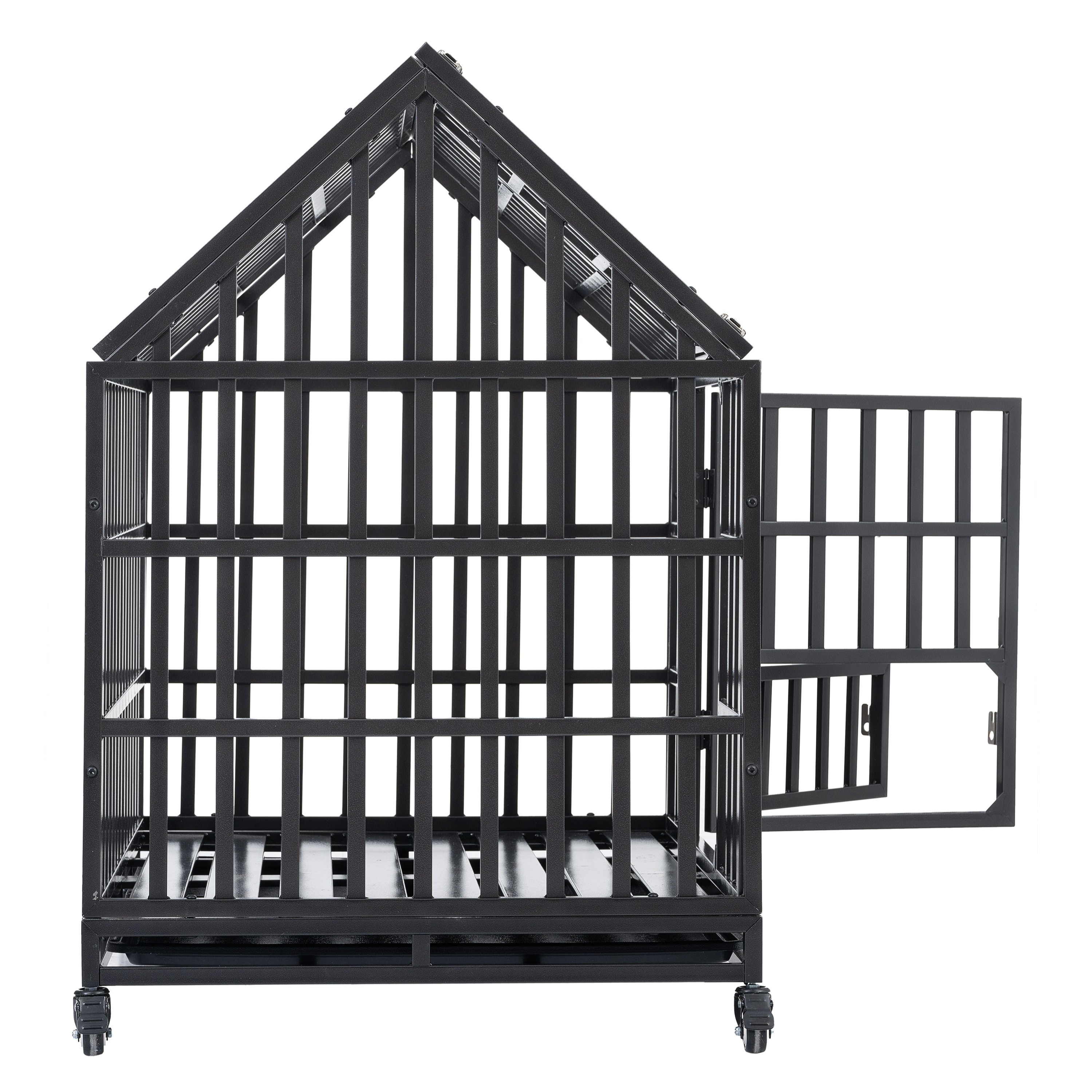 Heavy Duty Dog Crate Large Dog Cage Carbon Steel Dog Kennels - Temu