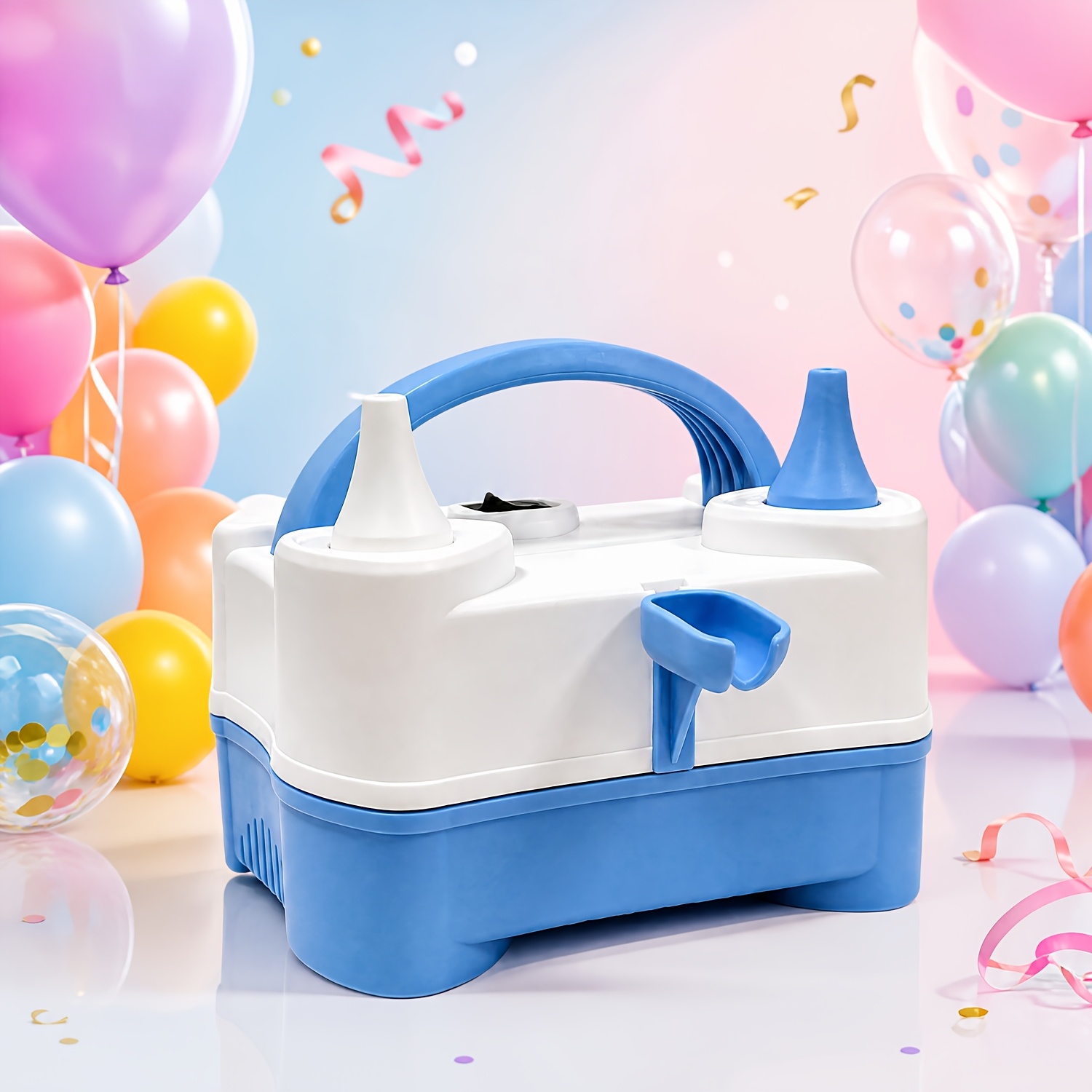 Portable Dual Nozzle Electric Balloon Pump, Automatic Balloon Inflator For Birthday For Party Wedding Decor Multiple Colors