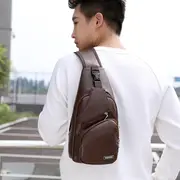 chest bag mens womens mini crossbody shoulder bag sling bag for men women shoulder backpack waist bag multi functional storage bag lightweight comfortable for daily use travel casual details 8