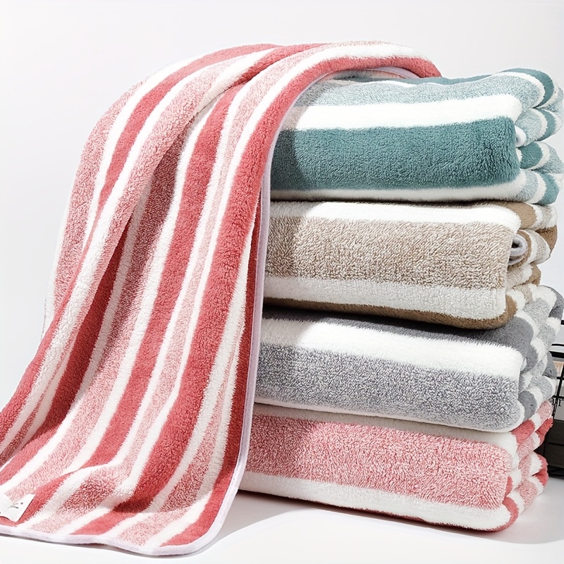 

Serviette de Bain en Ultra-Douce à Rayures - Séchage Rapide, Super Absorbante, Design Tissé Bohémien, Lavable en Machine, Parfaite pour la Douche, , les , le Yoga & l' , 55.12" x 27.56