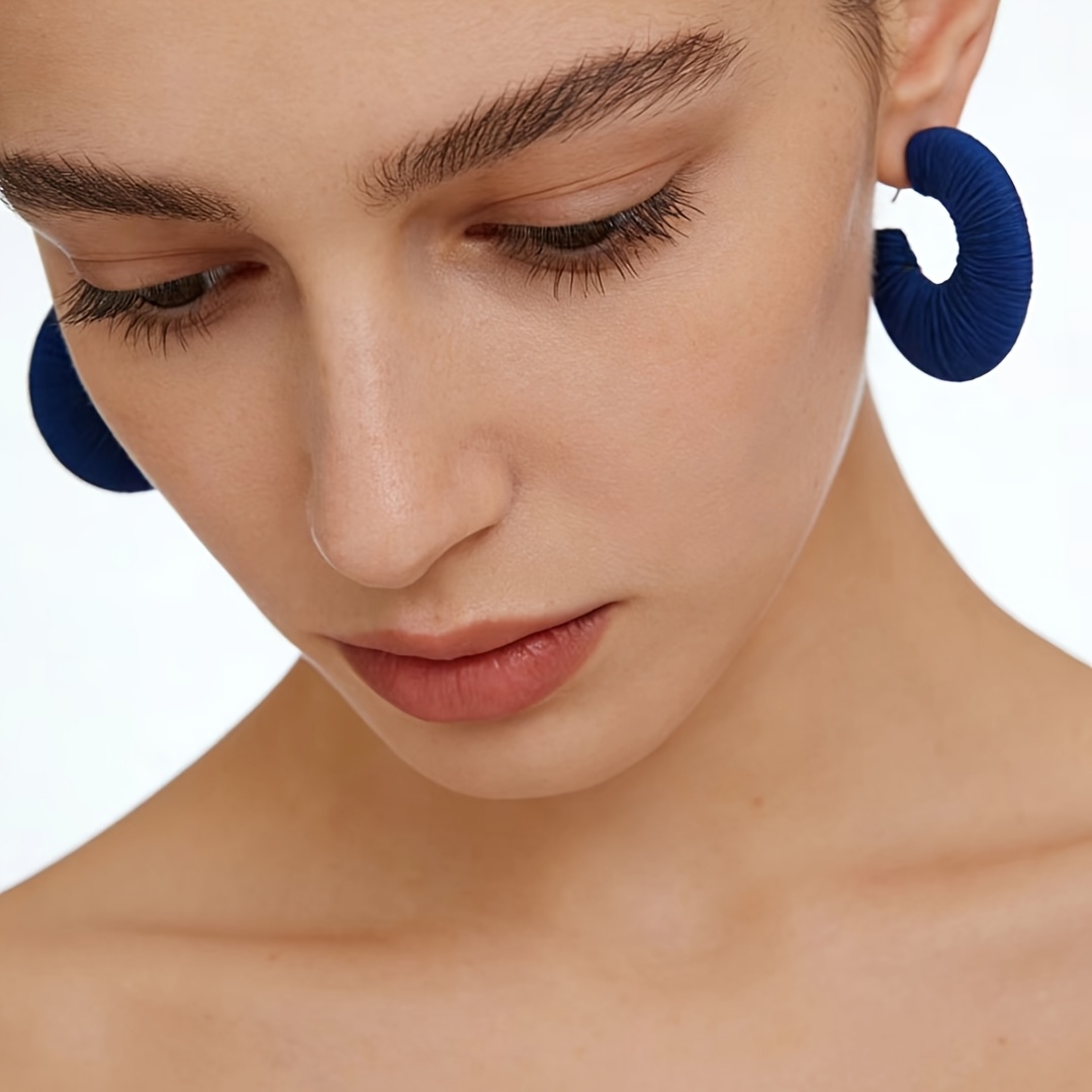 Women's Bohemian Style Circular 3D-Printed Acrylic Earrings