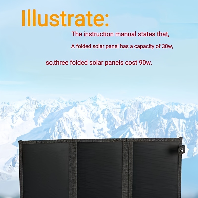 Panel Solar Plegable Usb Portátil Paneles Solares Plegables - Temu