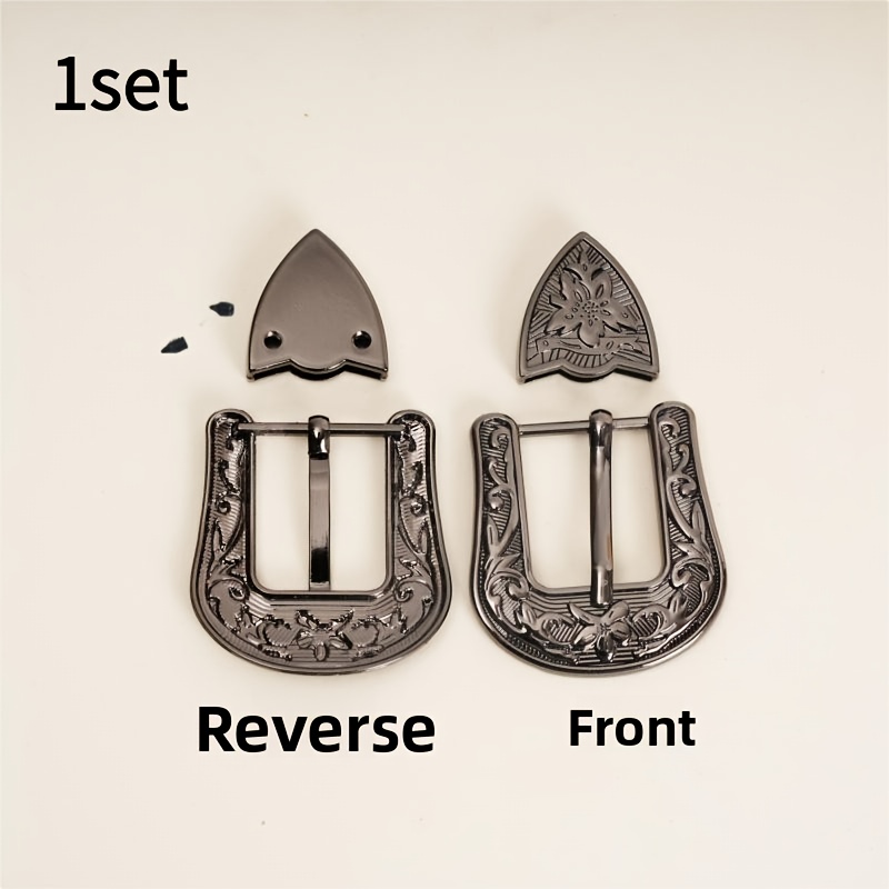 TEMU 1 Set Of Retro Carved Alloy Belt Buckle, & Retro Additions Enthusiast Decorative Additions. Matte Material With Exquisite , High-end Retro