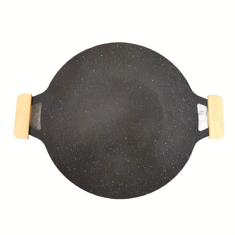 cast iron non stick wooden handle Temu United Kingdom