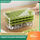 ice maker with lid food grade homemade tray large capacity storage box for home refrigerator push type ice storage and ice making deicing magic freezer replacement container