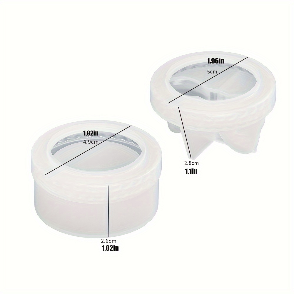 Image of Mini Bow Storage Jar With Lid Silicone Moulds Beauty Moulds Jewellery Storage Box Cute Candle Cup Moulds Resin Plaster Concrete Crafting Tools
