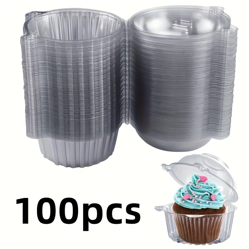 100pcs donut muffin cake head boxes round cake boxes single - Temu