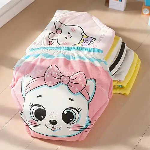 Lot De 2 Culottes D'Apprentissage Anti-Fuite Bébé - Couches Lavables Respirantes Garçon Et Fille