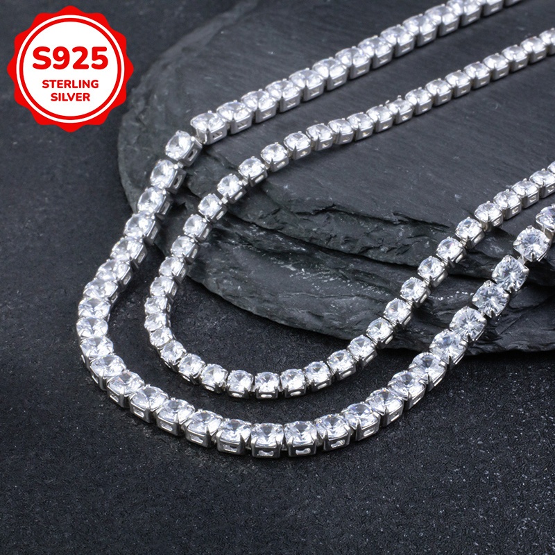 Women's Choker Necklace with Square Cubic Zirconia Inlay