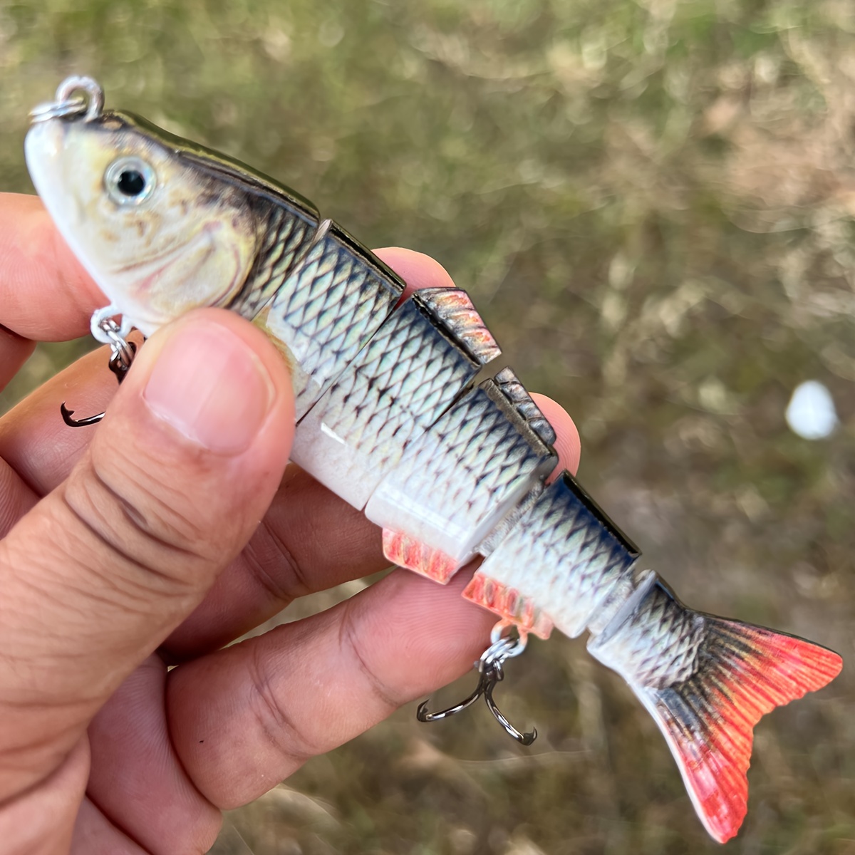 

Plastic Fishing Lures, Realistic 3d Printed Multi- Swimbaits, Color, 1 Pack