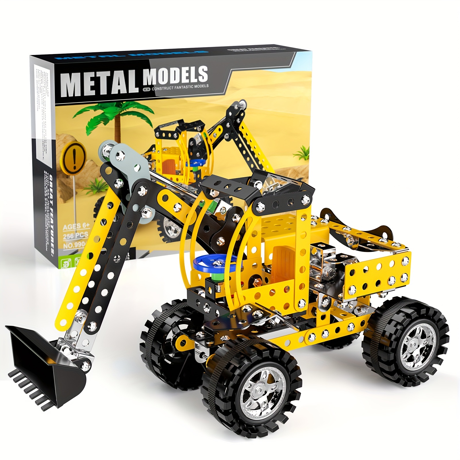 TEMU Stem Building Projects Toys For Kids Boys 8 9 1 Old, 256pcs Metal Building Construction Model Kit, Building Blocks Diy Toys