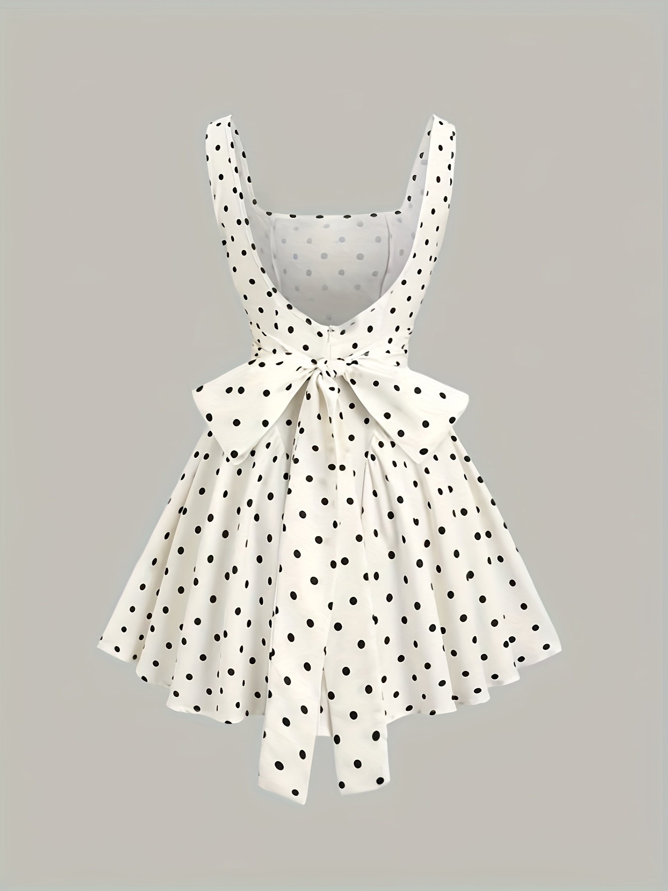 Spring/Summer New Polka Dot Backless Dress