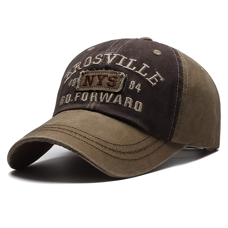 vintage washed baseball cap adjustable strap distressed fade  display picture 1