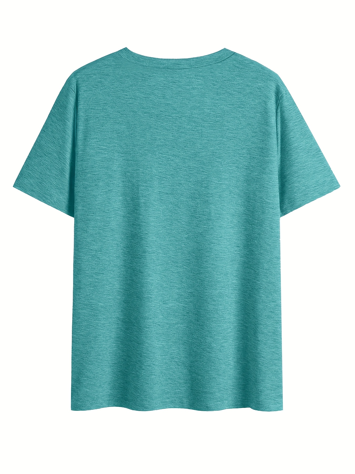 2024 Cross-border European and American Women's V-Neck Loose Casual Short Sleeve Top Layering T-Shirt