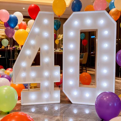 4 large led glowing numbers 0 9 party centerpieces self white numbers suitable for weddings birthdays outdoor events christmas new year valentines day the of centerpiece decorations