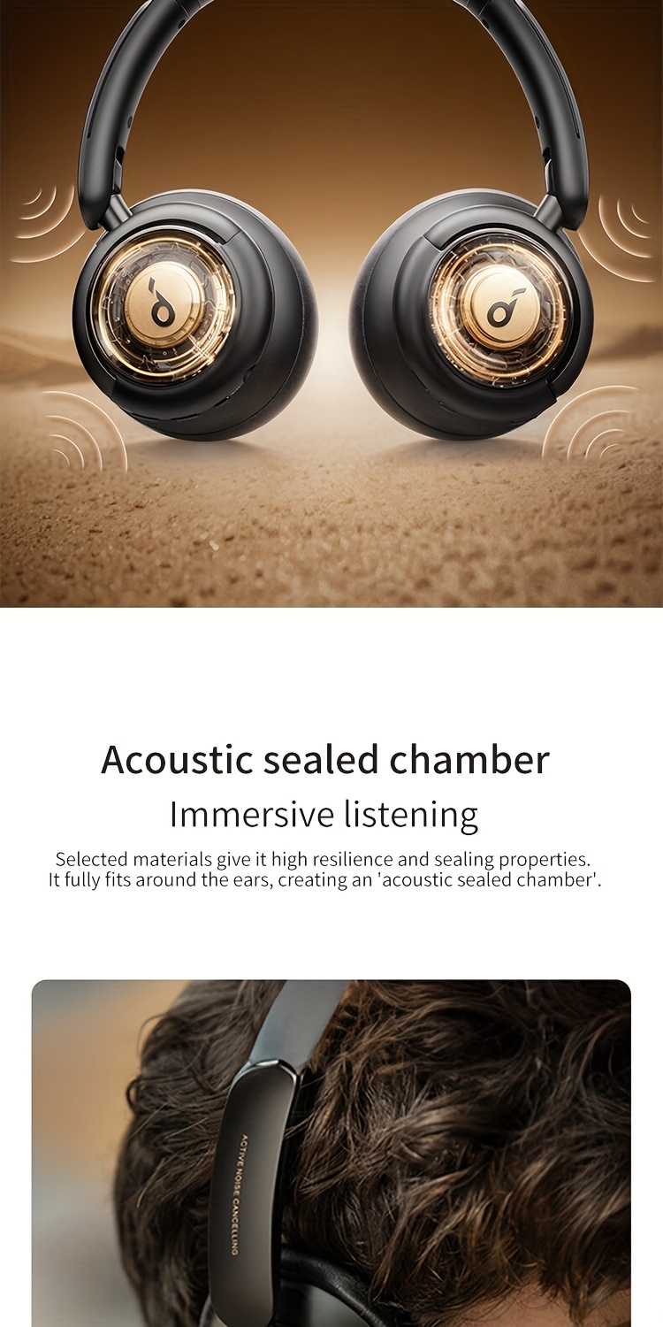Soundcore Life Q30 by Anker Active Noise-canceling Wireless Headphones, 70 Hours Playback Time, Comfortable to Wear, Multi-point Connection, High-resolution Sound Quality, Built-in Microphone, Suitable for Running, Office, and Studying