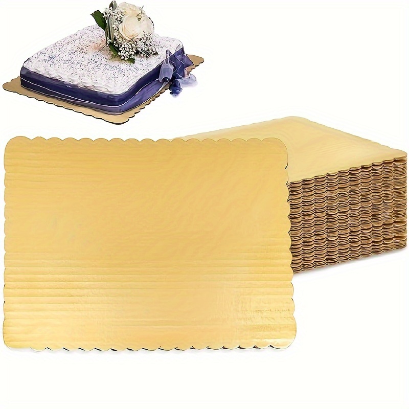 

Hdhuiun Scalloped Rectangular Boards - 10- Sheet 10x14 For And Pastries