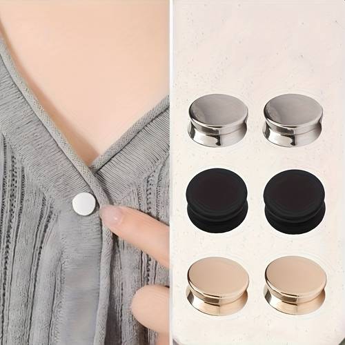 1 2 3 6pcs fashion fasteners multicolor removable buttons suitable for shirts collars trousers cuffs scarves headscarves decorative additions button kit sewing additions and supplies clothing buttons