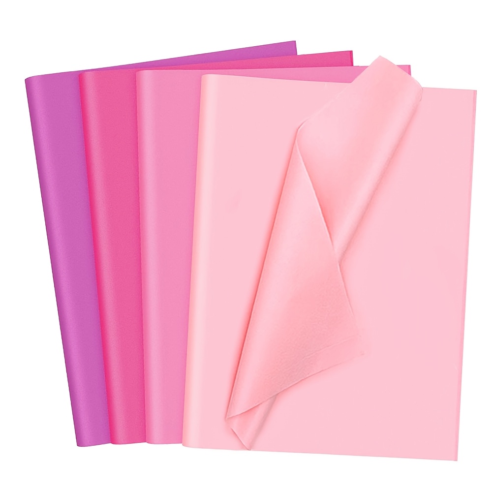 

Bulk Pack Mixed Pink Paper Sheets, 20x14 Inch, For Gift Wrapping, Crafts, Wedding, Birthday, Holiday & Party Decor, Diy Paper Flowers, Rainbow & Butterfly Theme