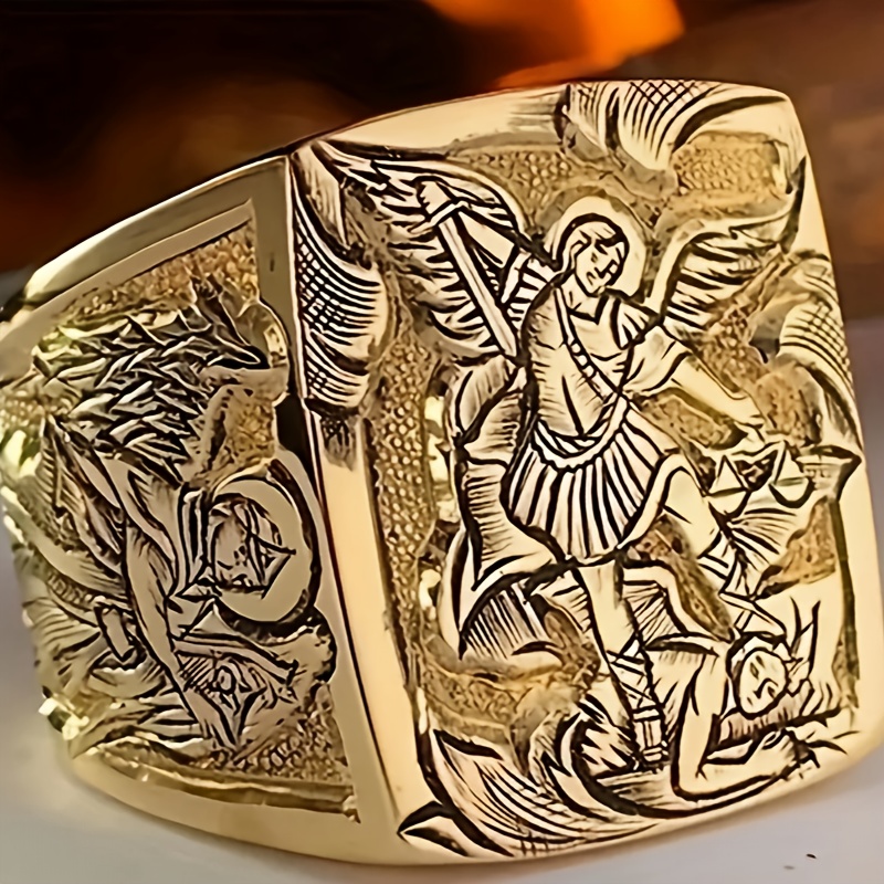 1pc greek mythology legend commemorative ring new ring Temu