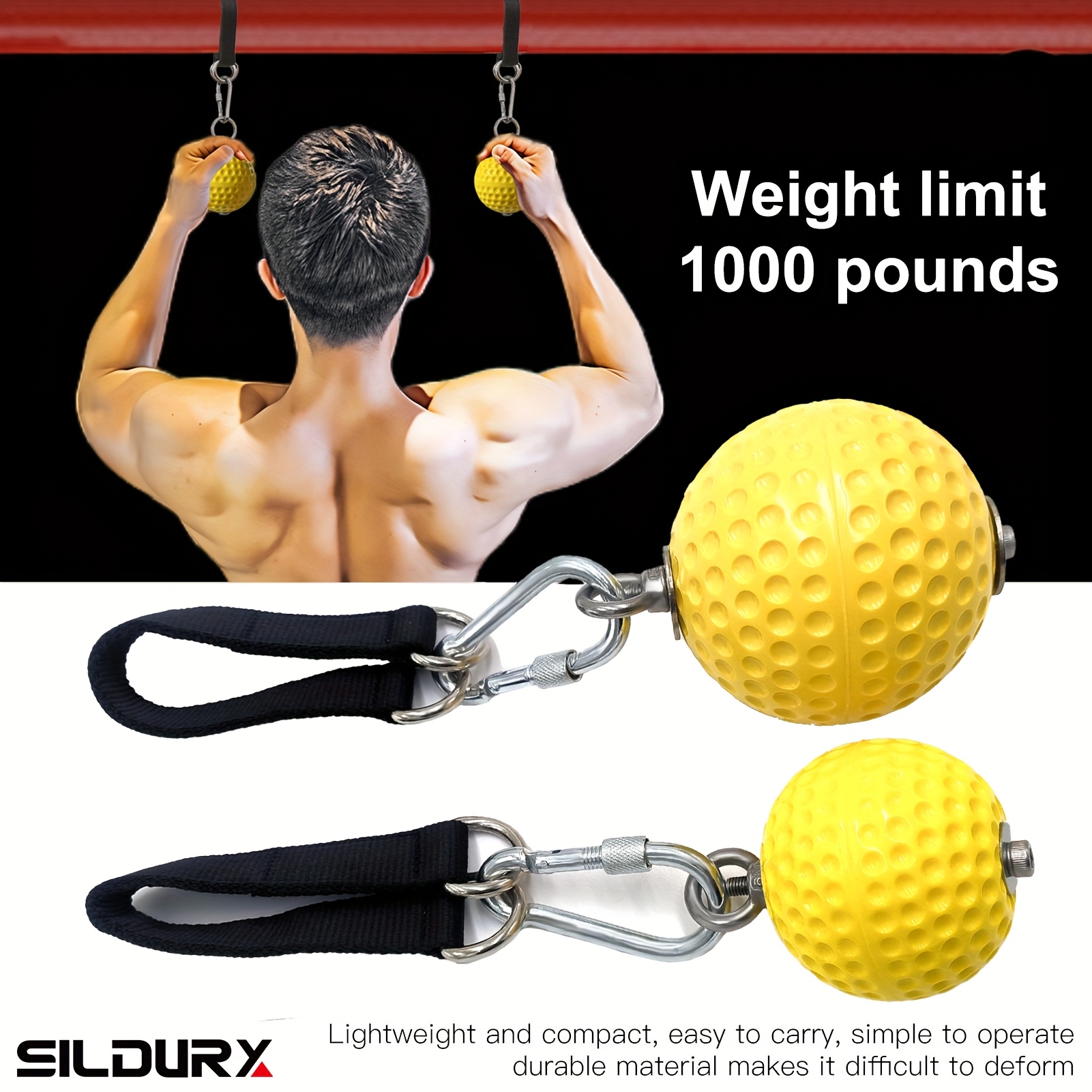 2pcs pull-up solid grip, rock climbing pull-up fixed grip belt, non-slip handle strength training device, suitable for rock holding, pull-up, kettlebell, fitness, exercise