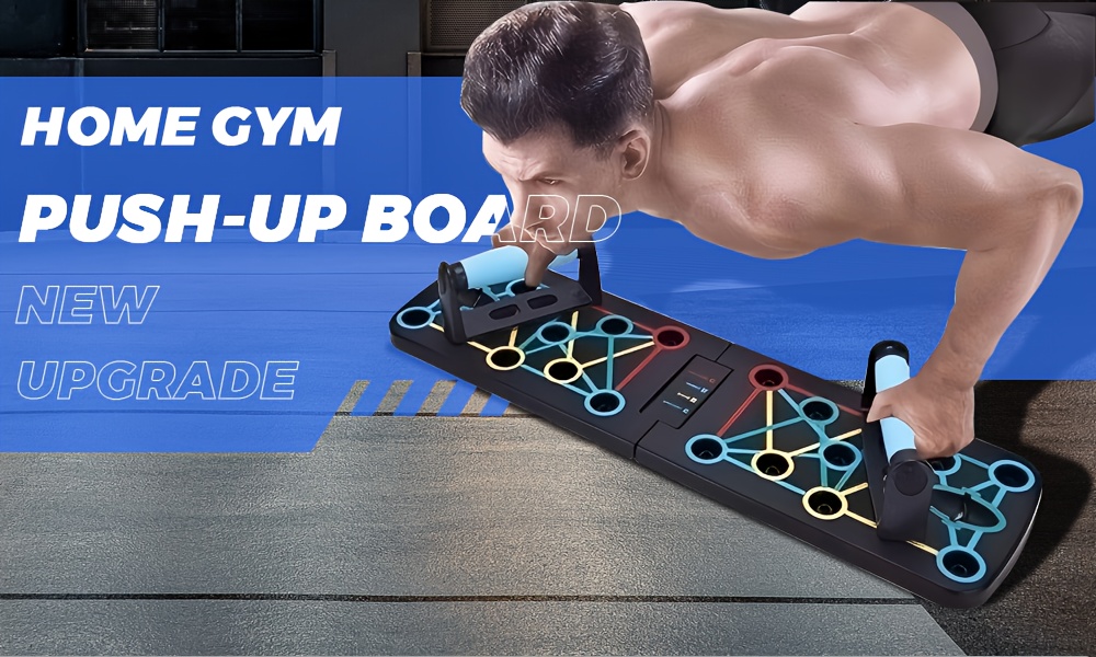 11 - Piece Foldable Push - Up Board Set, Multi - Functional Home Fitness Portable Push - Up Rack Auxiliary Device
