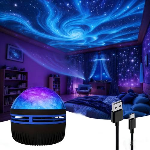 led projection night light with lighting effect featuring multiple color usb powered batteries not included supports remote control dimming and adjustable brightness an for holiday gifts or presents
