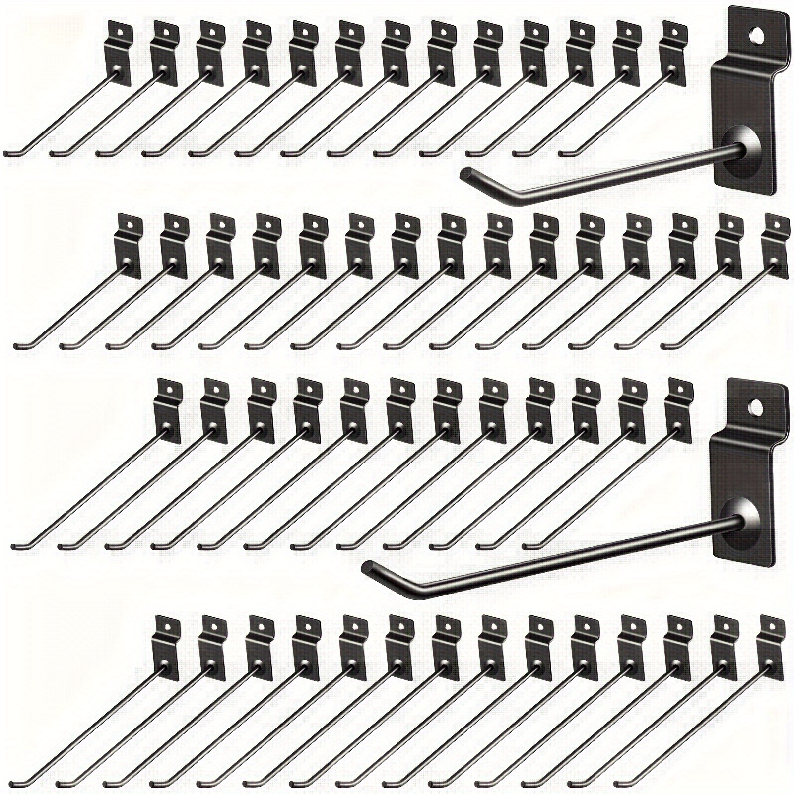 

Pack Hooks Panel Display Hooks Accessories Heavy Duty Slat Wall Hanging Hooks Metal Hooks And Hangers For Retail Display