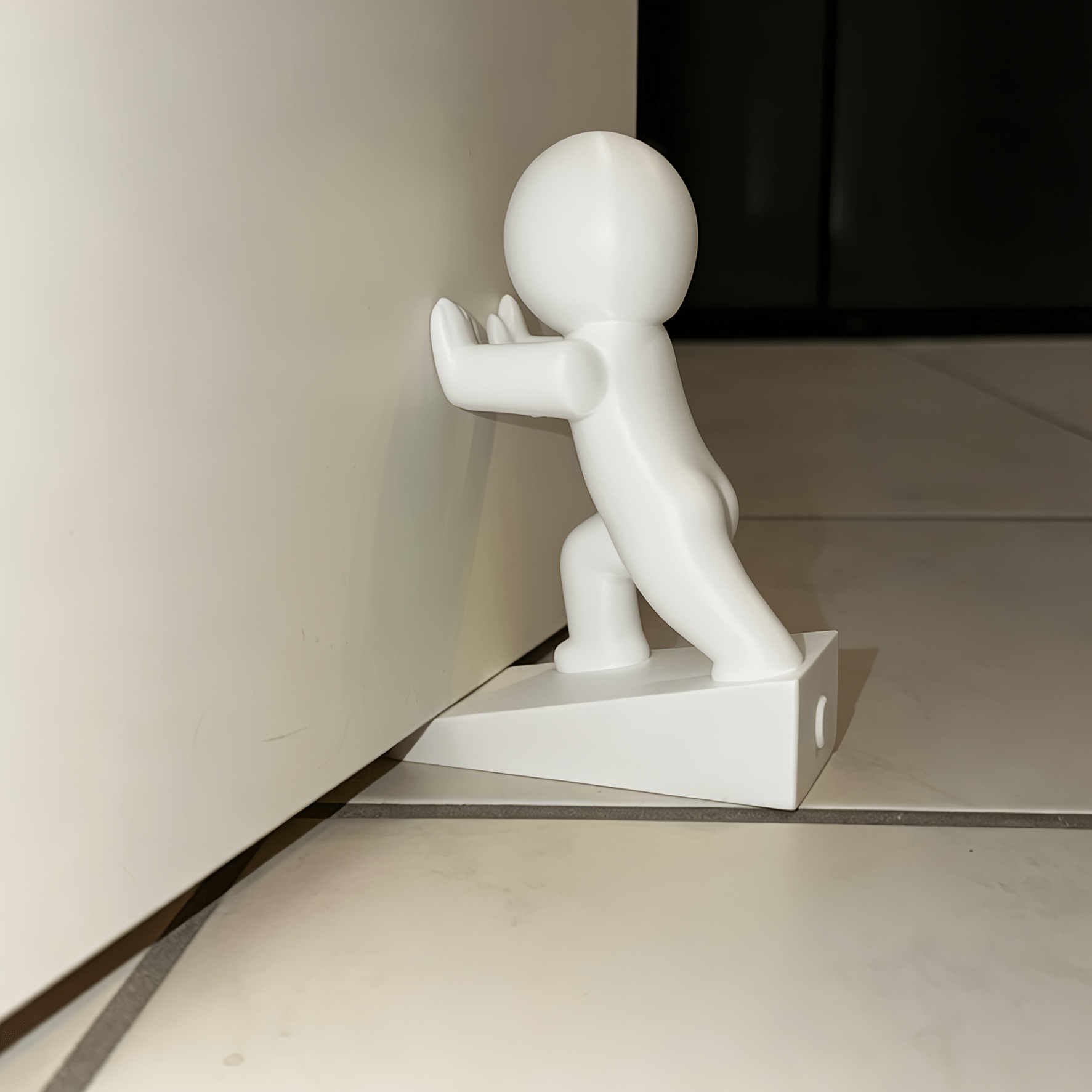 Image of Doorstop, Solid Weight Anti-tipping Design, Prevents Door From Closing On Walls, Exquisite Human Sculpture With Great Aesthetic V, Suitable For Hallway, Bedroom, Study, Door Stopper And Anti-slip Door