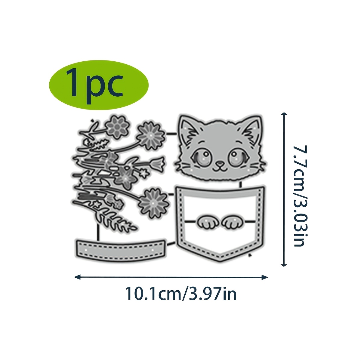 TEMU 1pc Metal Cutting Die, Carbon Steel Embossing Template For Card Making, Scrapbooking, Photo Albums, Handmade Gifts And Paper Crafts