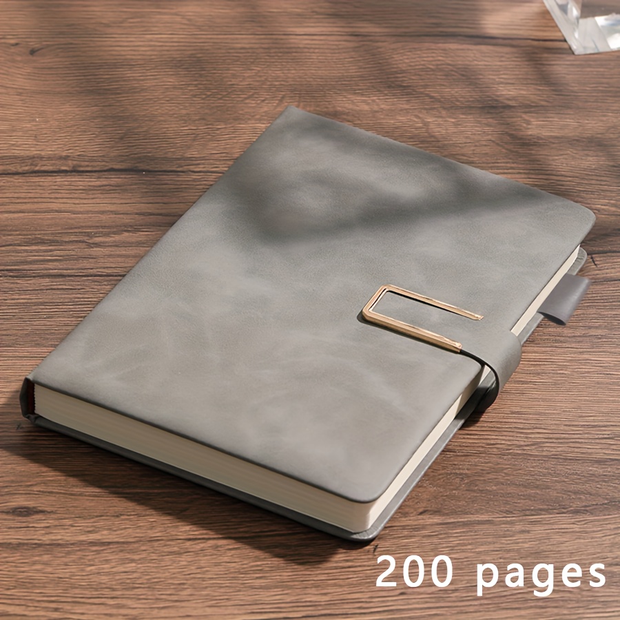 TEMU A Pu Vintage A5 Leather Notebook, Featuring Cover And A Personalized Soft Cover With A Bookmark - Perfect For Business Meetings, , And Love