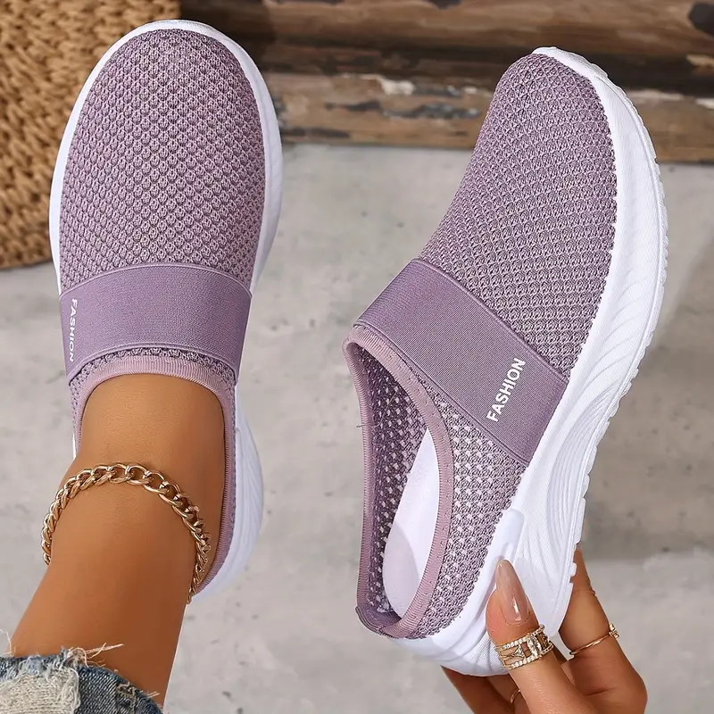 womens white slip on sneakers breathable mesh fabric pvc sole comfortable casual shoes for beach travel and everyday wear summer shoes mesh upper ladies sneakers details 13