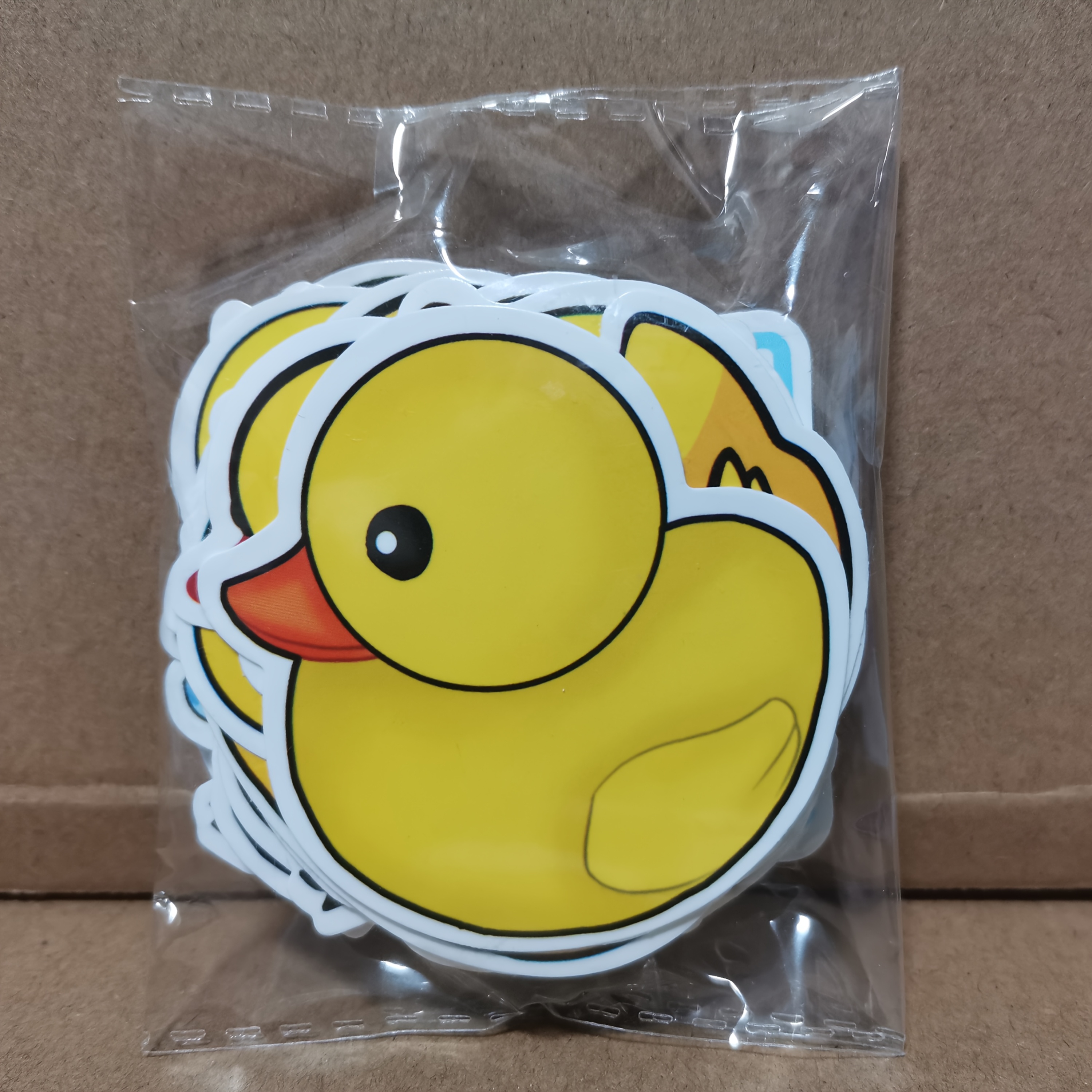 50 stück niedliche kleine gelbe enten sticker, kreative enten tier sticker,   für laptop, wasserflasche, scrapbooks, koffer