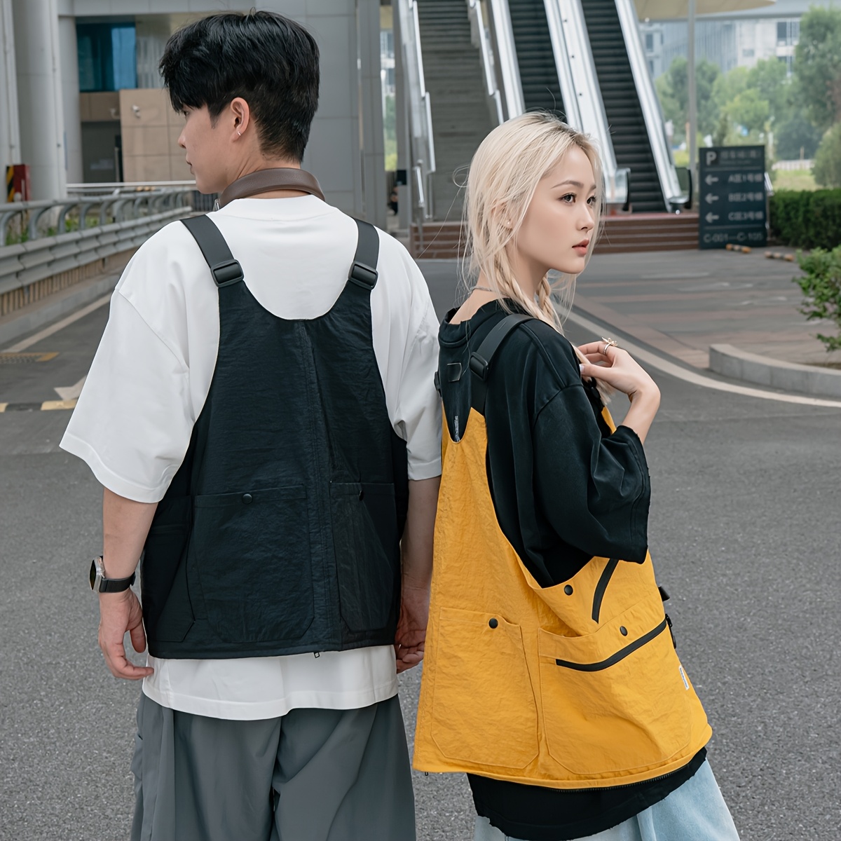 a multi functional vest bag style workwear - Temu Mexico