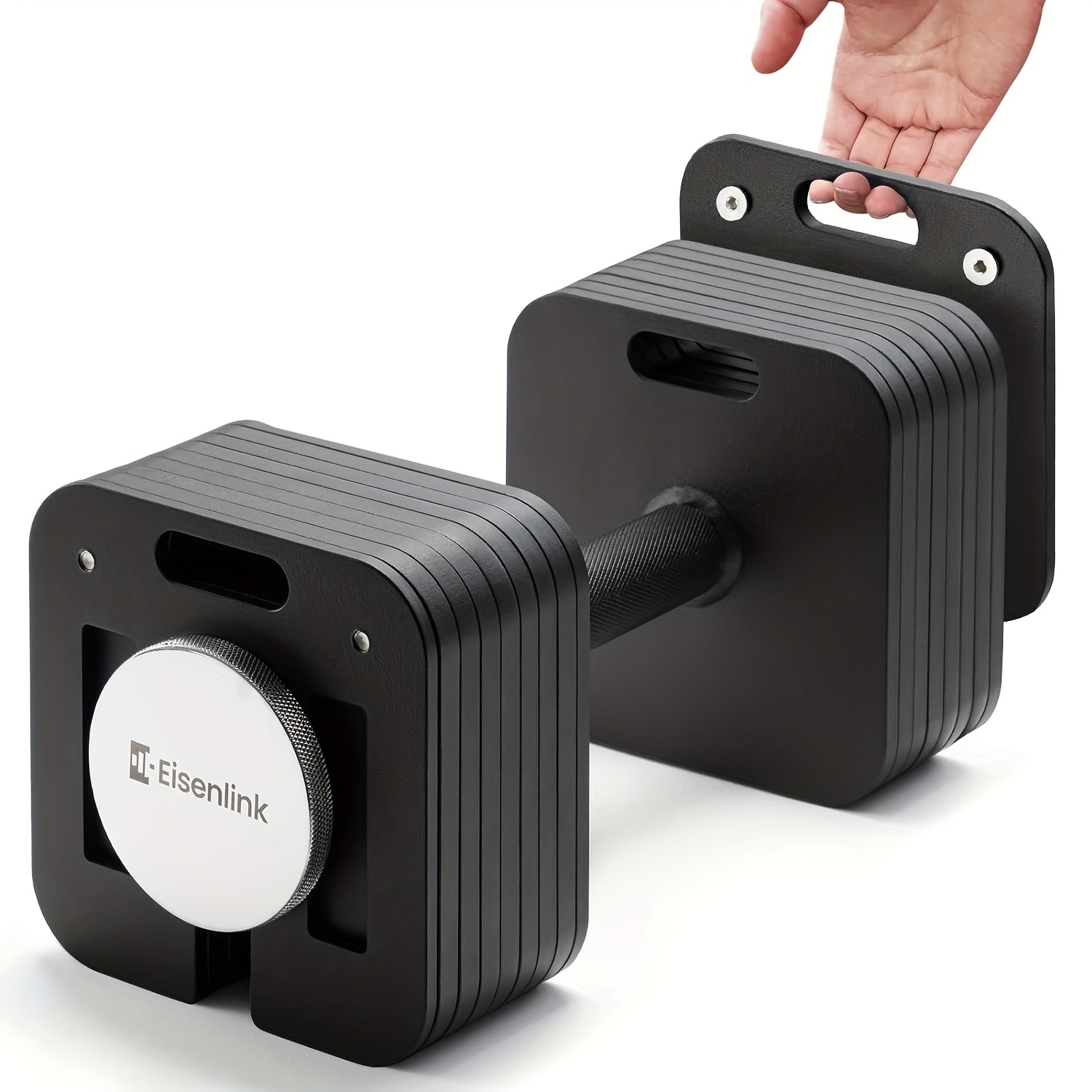 Image of Eisenlink Adjustable Dumbbell 20kg 36kg Weight Set - Adjustable Dumbbell Set With Anti-slip Handle 2kg Innovative Locking Mechanism For Home Gym Fitness
