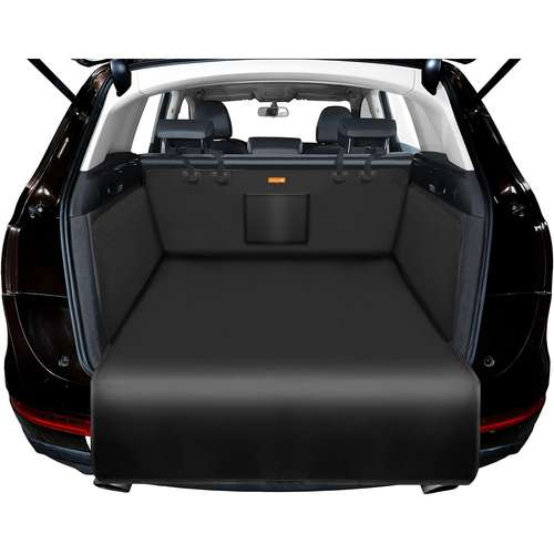Matte Antidérapante PVC Noir 120x100 Cm - Découpable, étanche, Pour Coffre Voiture, Tiroir, Cuisine, Animaux