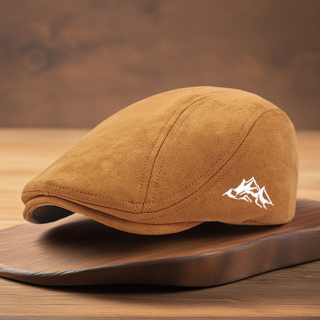 TEMU Gorra simple para hombre, boina clásica de estilo para /otoño, gorra de visera de , gorra visera adelantada, gorro de invierno