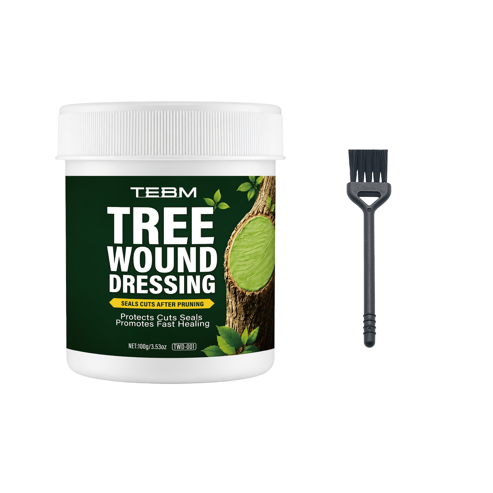 TEMU Pâte de soin pour blessures d'arbres et taille TEBM 100G, protection respirante résistante aux intempéries et douce pour la guérison naturelle,