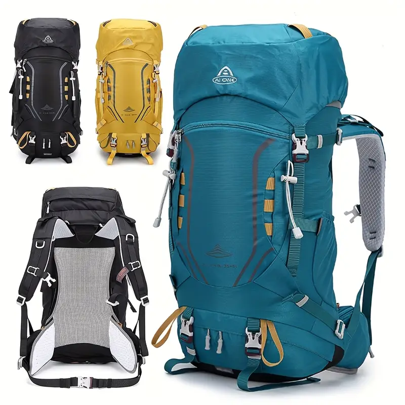 * Large Capacity Hiking Backpack - 35+1.32gal Lightweight & Durable Nylon Breathable Backpack, Adjustable Straps for Outdoor Sports & Travel Camping & Trekking Men Women * Large Capacity Hiking Backpack - 35+1.32gal Lightweight & Durable Nylon Breathable Backpack, Adjustable Straps for Outdoor Sports & Travel Camping & Trekking Men Women