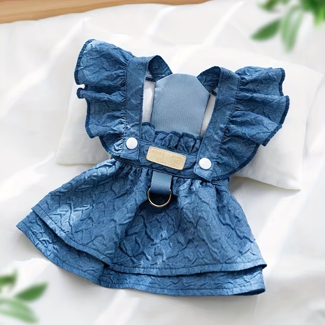 TEMU ペット用春夏リトルフラリーブドレス