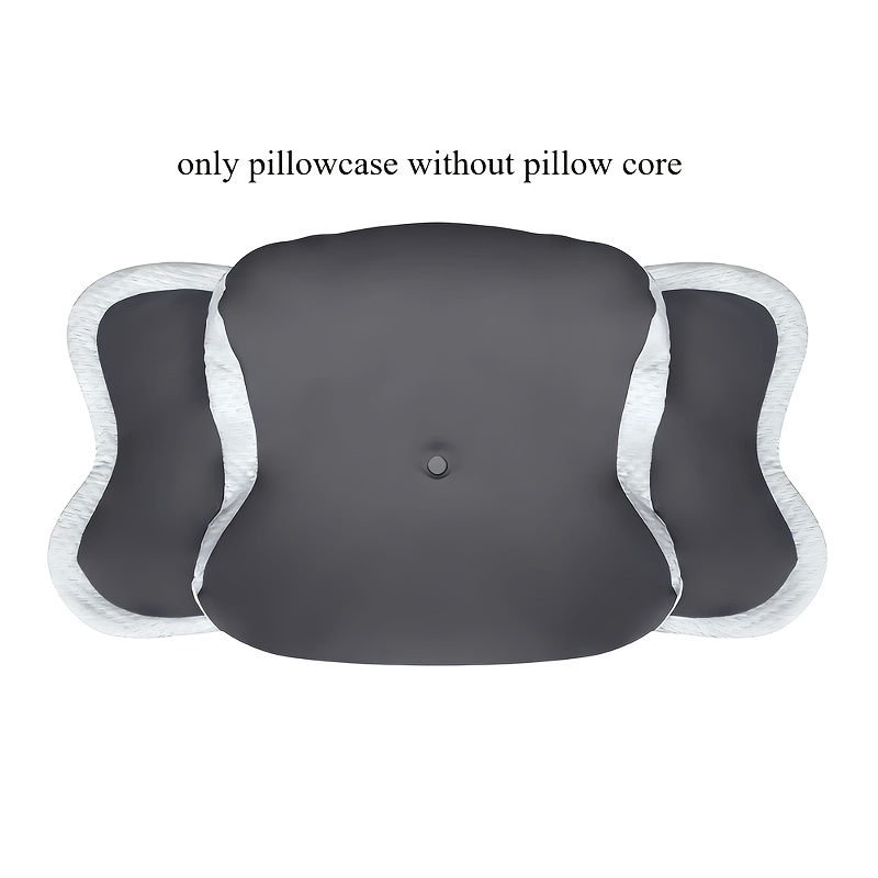 TEMU -shaped Pillowcase, Cool Breathable Zippered Fabric, Removable And Washable Pillow Cover, Suitable For Cervical Pillows, Pillowcase (for 60 X 40