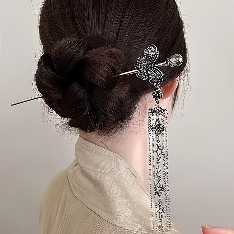 3pcs womens new high end tassel hairpins vintage fashion accessories for ladies ideal headwear for photoshoots and gifts Product details 9