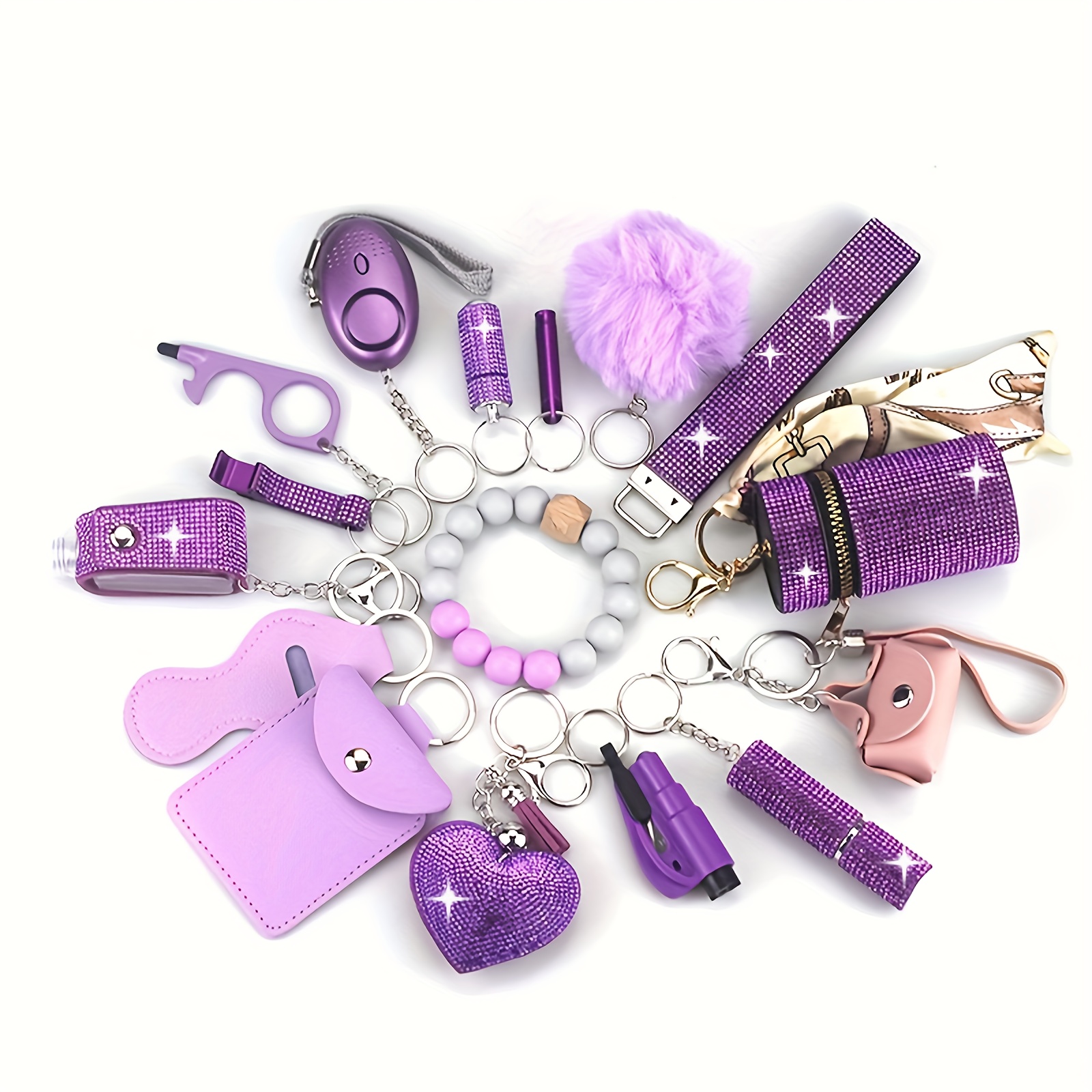 Purple Women's Self Defense Keychain Women Self Defense