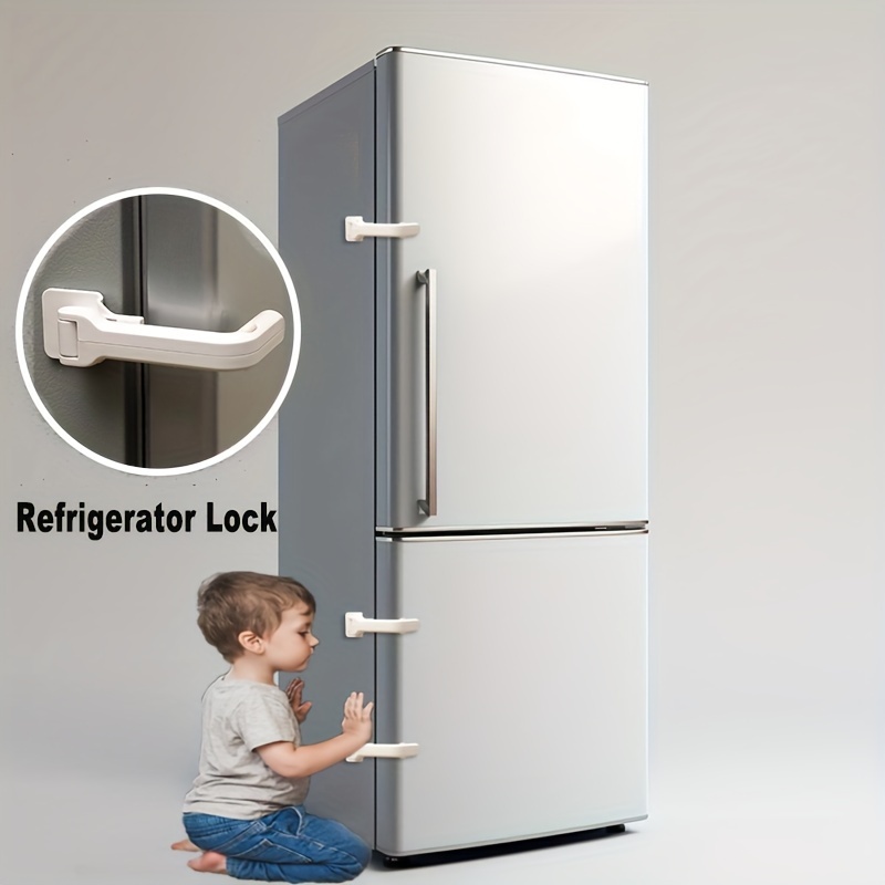 

1pc Improved Refrigerator , Locks , To Install And No Needed Or Suitable For Opening