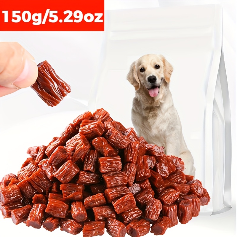 TEMU Dried Beef Tendons For Dogs /5.29oz - Long-lasting Chew Treats, Dental Health Dog Snacks To Reduce Plaque, Grain-free Training Rewards For Small