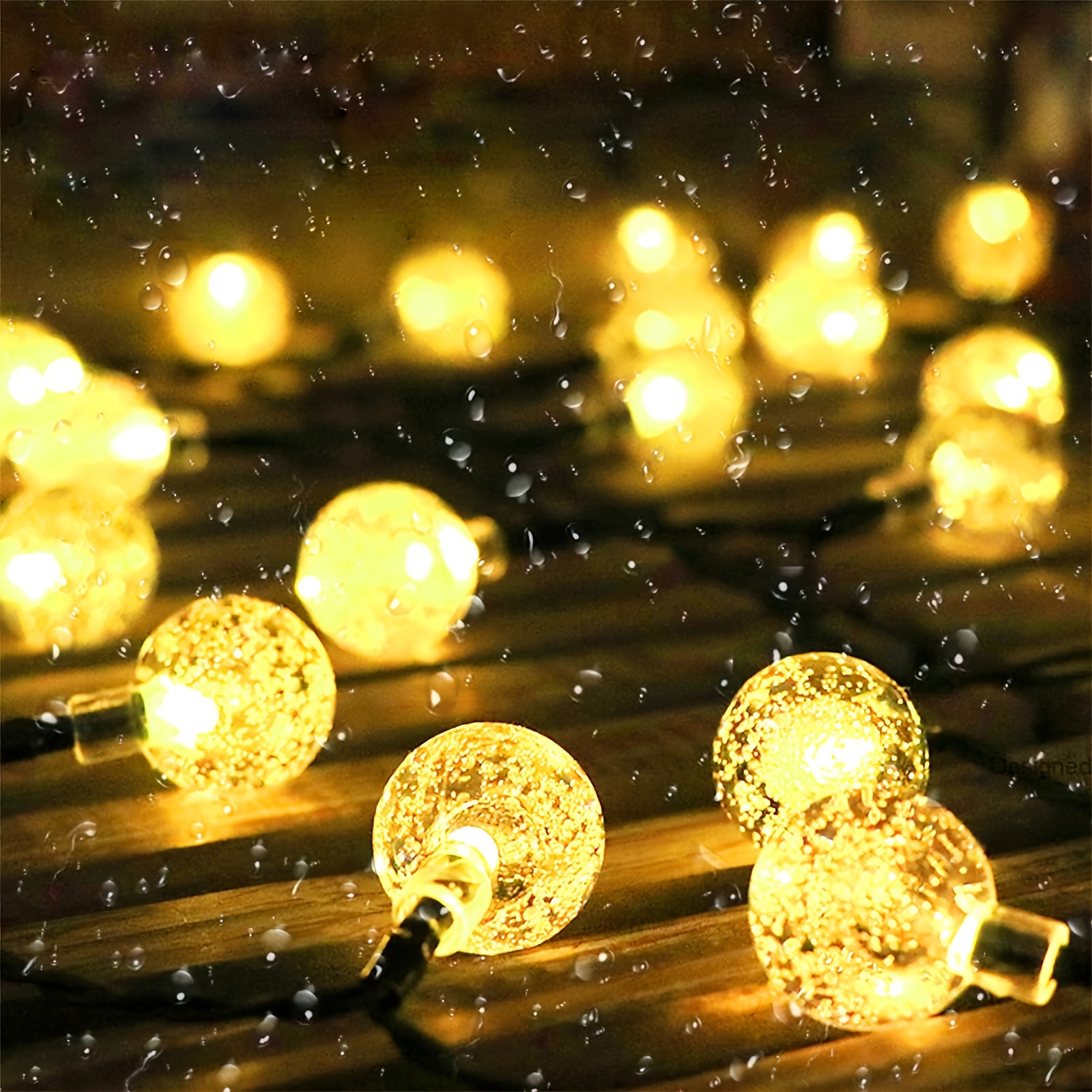 

Solar String Lights For Outside - 78ft 120 Led 2400ma Large Crystal Globe String Lights With Remote, Multi-colored 8 Modes Solar Powered Christmas Lights Outdoor For Garden Wedding Party Decor