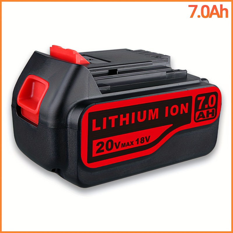 TEMU 1 Pack 18v(20vmax)7.0ah Lb2x4020 Bdl1810 Replacement For Black And Decker 18v 20vmax Battery Compatible With Cordless Power Tools Xr Li- Ion