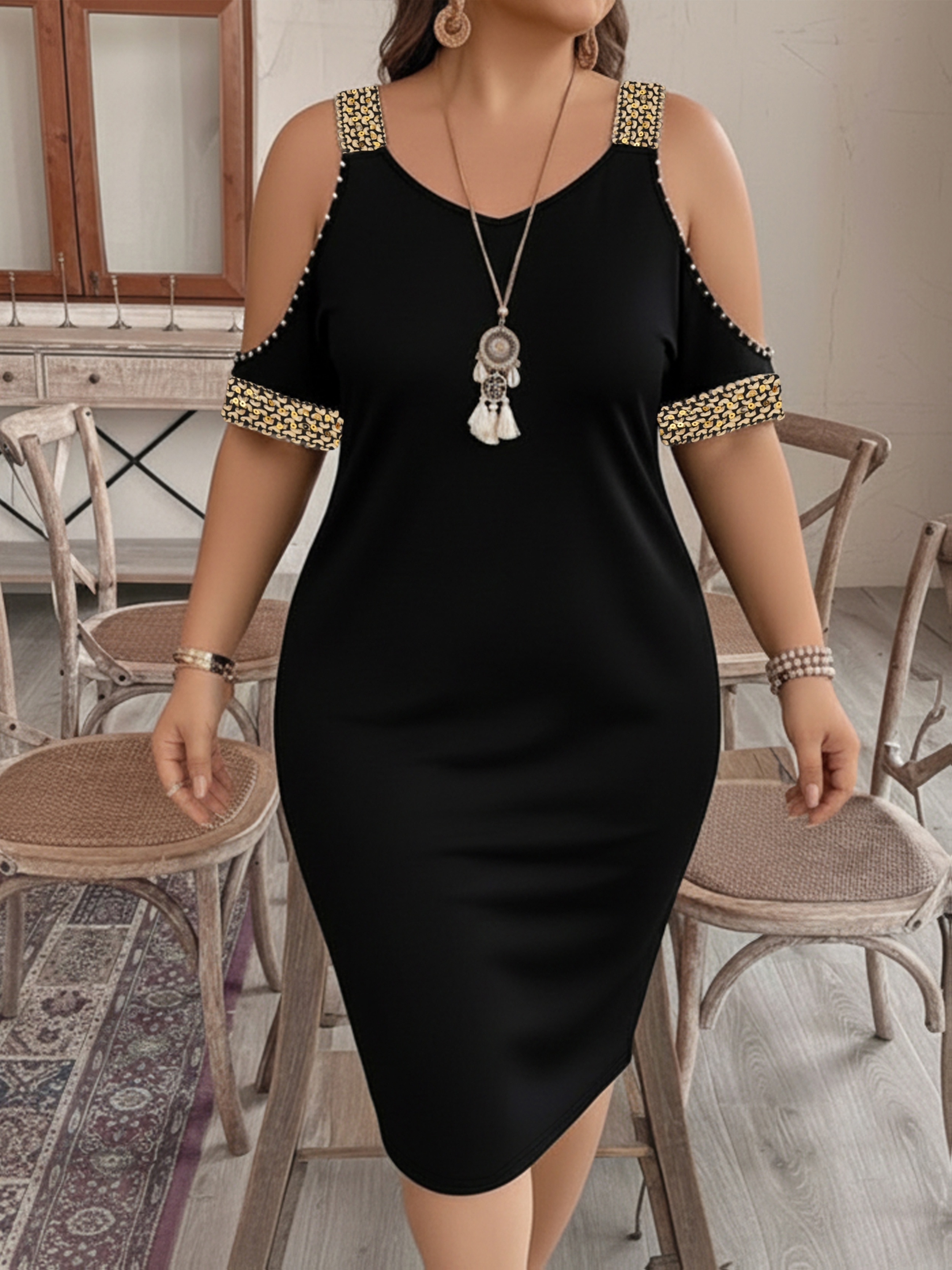 mature evening dress sold on Temu United States